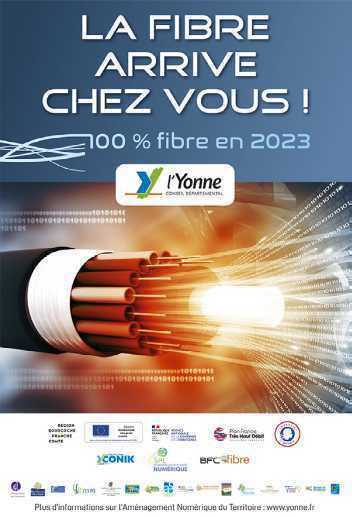 Affiche arrivée de la fibre